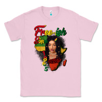 Bubblegum Pink Free-ish since 1865 black woman Classic Tee - FaDigitalArtStudio