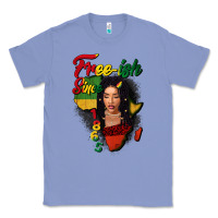 Colony Blue Free-ish since 1865 black woman Classic Tee - FaDigitalArtStudio