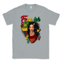 Heather Grey Free-ish since 1865 black woman Classic Tee - FaDigitalArtStudio