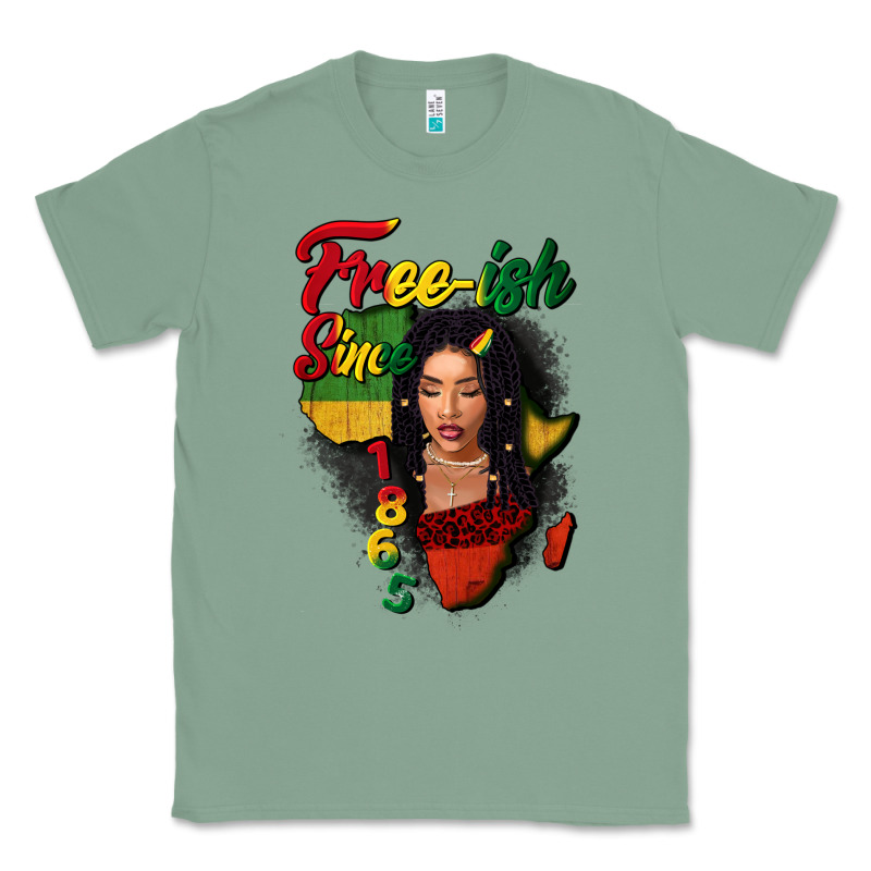 Free-ish Since 1865 Black Woman Classic Tee by FaDigitalArtStudio | Teevron