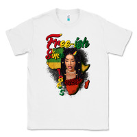 White Free-ish since 1865 black woman Classic Tee - FaDigitalArtStudio