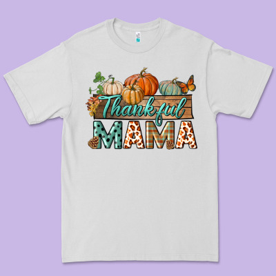 Thankful Mama Premium Tee Designed By Bundleandbundleshop