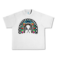 Lunar Rock Racing Rainbow Urban Heavy Tee - CowhideDigitalArt