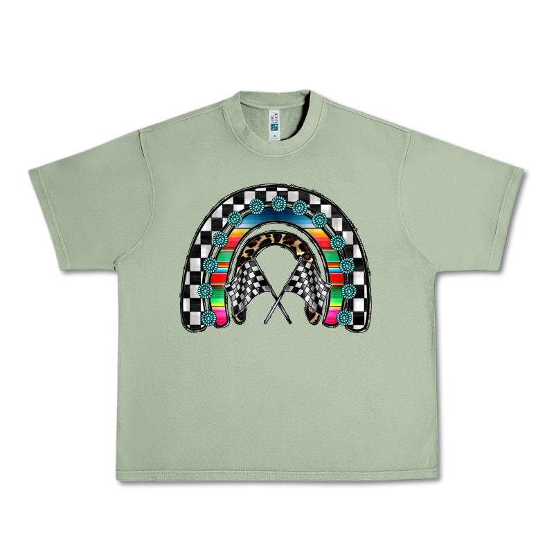 Racing Rainbow Urban Heavy Tee by CowhideDigitalArt | Teevron