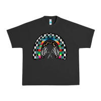 Pigment Black Racing Rainbow Urban Heavy Tee - CowhideDigitalArt
