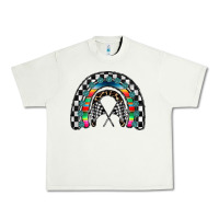 Pistachio Racing Rainbow Urban Heavy Tee - CowhideDigitalArt