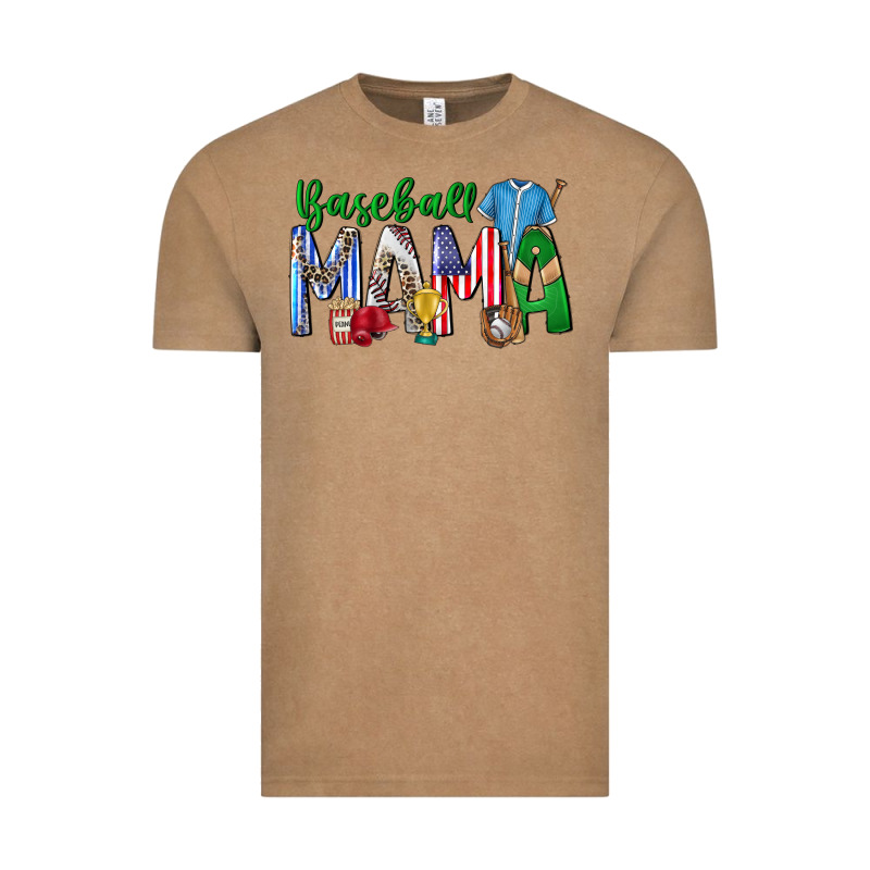 Baseball Mama Vintage Tee by CowhideDigitalArt | Teevron