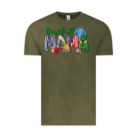 Vintage Olive baseball mama Vintage Tee - CowhideDigitalArt