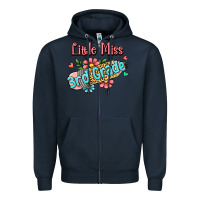 Navy little miss third grade Zipper Hoodie - RanaPortraitStore
