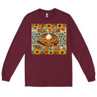 Burgundy Thick thighs pumpkin pies Long Sleeve Tee - Artiststas