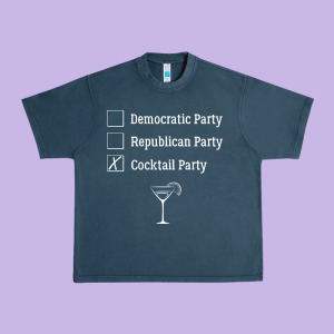 Democratic Republican Cocktail Party Funny Urban Heavy Tee Designed By Artisfamous