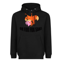 Black Oh, For Fox Sake Heavyweight Hoodie - Bettercallsaul