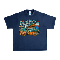 Navy pumpkin farm Urban Heavy Tee - SublimationCraftShop