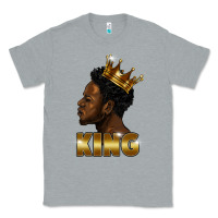 Heather Grey black king Classic Tee - FaDigitalArtStudio