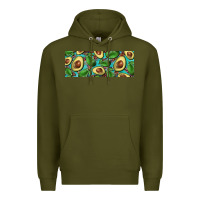 Army Green avacado with turquoise and leopard background 11 oz mug Premium Hoodie - BarkalooDesign