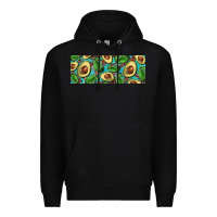 Black avacado with turquoise and leopard background 11 oz mug Premium Hoodie - BarkalooDesign