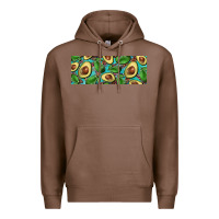 Chestnut avacado with turquoise and leopard background 11 oz mug Premium Hoodie - BarkalooDesign