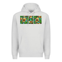 Dove Grey avacado with turquoise and leopard background 11 oz mug Premium Hoodie - BarkalooDesign