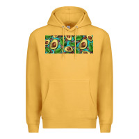 Mustard avacado with turquoise and leopard background 11 oz mug Premium Hoodie - BarkalooDesign