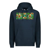 Navy avacado with turquoise and leopard background 11 oz mug Premium Hoodie - BarkalooDesign