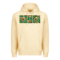Pina Colada avacado with turquoise and leopard background 11 oz mug Premium Hoodie - BarkalooDesign