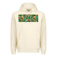 Sandshell avacado with turquoise and leopard background 11 oz mug Premium Hoodie - BarkalooDesign