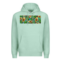 Seafoam avacado with turquoise and leopard background 11 oz mug Premium Hoodie - BarkalooDesign