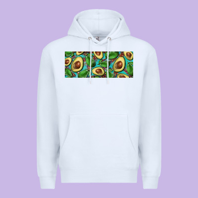 Avacado With Turquoise And Leopard Background 11 Oz Mug Premium Hoodie Designed By Barkaloodesign