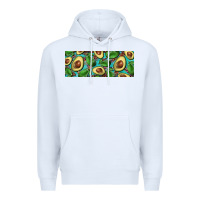 White avacado with turquoise and leopard background 11 oz mug Premium Hoodie - BarkalooDesign