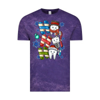 Cloud Purple ho ho ho teeth Vintage Tee - CowhideDigitalArt