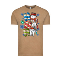 Vintage Coffee ho ho ho teeth Vintage Tee - CowhideDigitalArt