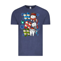 Vintage Denim ho ho ho teeth Vintage Tee - CowhideDigitalArt