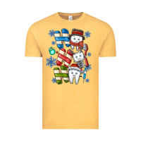 Vintage Mustard ho ho ho teeth Vintage Tee - CowhideDigitalArt