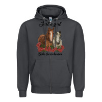 Smoke just a girl who loves horses no background Zipper Hoodie - RanaPortraitStore