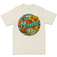 Pumpkin Mama With Background Premium Tee | Teevron