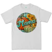 Dove Grey pumpkin mama with background Premium Tee - BundleAndBundleShop