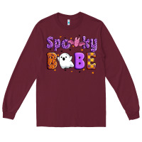 Burgundy spooky babe Long Sleeve Tee - Artiststas