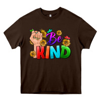 Chocolate Brown Be Kind LGBTQ+ Heavy Core Tee - BundleAndBundleShop