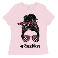 Bubblegum Pink race mom Ladies Tee - SublimationCraftShop