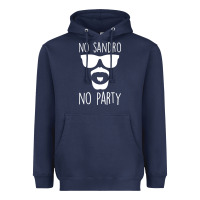 Navy no sandro no party Heavyweight Hoodie - Bettercallsaul
