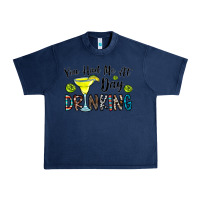 Navy you had me at day drinkg Urban Heavy Tee - CowhideDigitalArt
