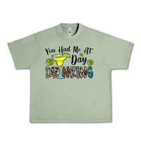 Oil Green you had me at day drinkg Urban Heavy Tee - CowhideDigitalArt