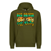 Army Green Bus Driver Off Duty Premium Hoodie - Jasminsmagicworld