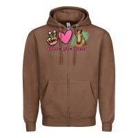 Chestnut peace love horses Zipper Hoodie - RanaPortraitStore