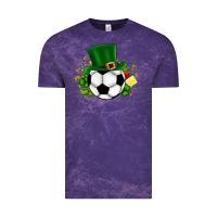 Cloud Purple Football Ball Vintage Tee - CowhideDigitalArt