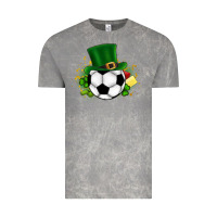 Cloud Rock Football Ball Vintage Tee - CowhideDigitalArt