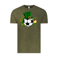 Vintage Olive Football Ball Vintage Tee - CowhideDigitalArt