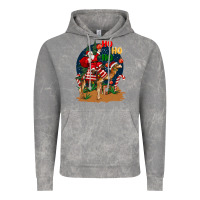 Cloud Rock Christmas  camel with Santa Vintage Hoodie - BarkalooDesign