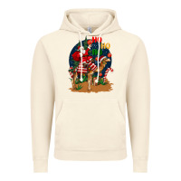 Vintage Artic Christmas  camel with Santa Vintage Hoodie - BarkalooDesign