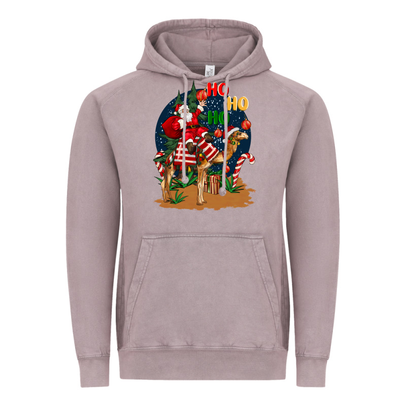 Christmas  Camel With Santa Vintage Hoodie by BarkalooDesign | Teevron